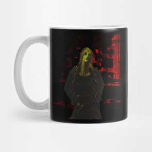 Very cool looking guy. Dark, but so cool. Moon on forehead. Red and yellow. Mug